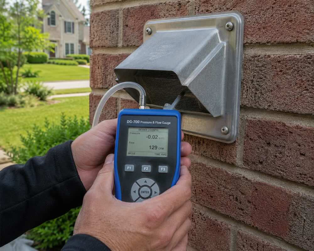Post-repair airflow verification