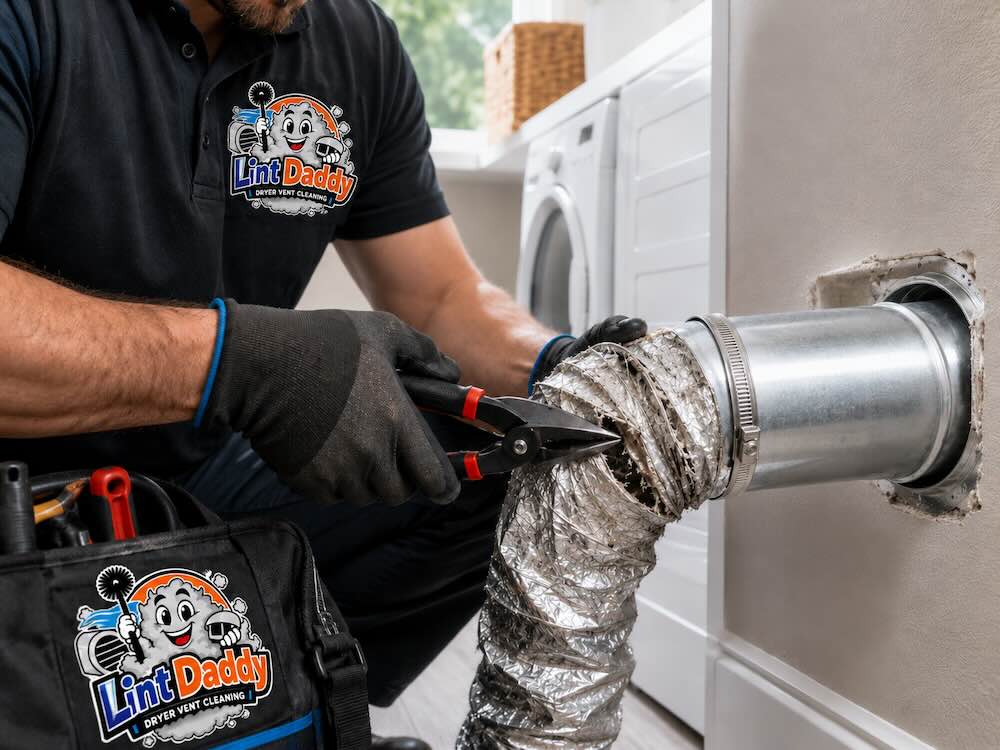 Replacing a crushed duct section